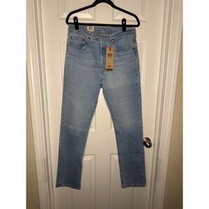 Levis 501 Original High Rise Straight Leg Jeans Light Wash Denim 30x32 NWT